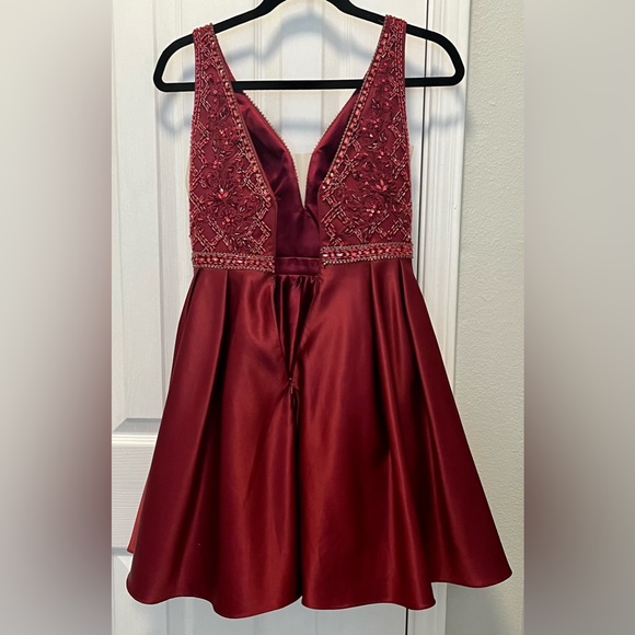 ASPEED DRESS, BURGUNDY, size XS - Picture 6 of 13